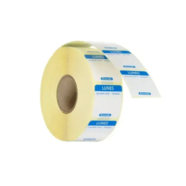 Speciale Aanbieding Voedselveiligheidsstickers, multifunctioneel, eenvoudig verwijderbaar , hendi, maandag, blauw, 1000 st., 25x25x(h)mm