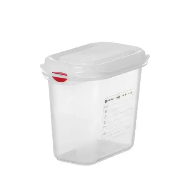 Gn 1/9 container, polypropyleen, hendi, gn 1/9, 1,5l, transparant, 176x108x(h)150mm, rechthoekig Favoriet