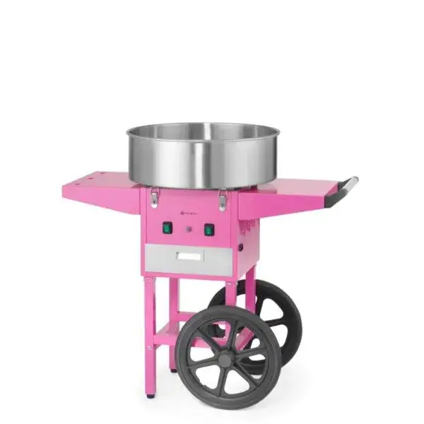 Bestel Nu Hendi suikerspinmachine pastelroze 220-240V 1130W 948x520x914mm met trolley