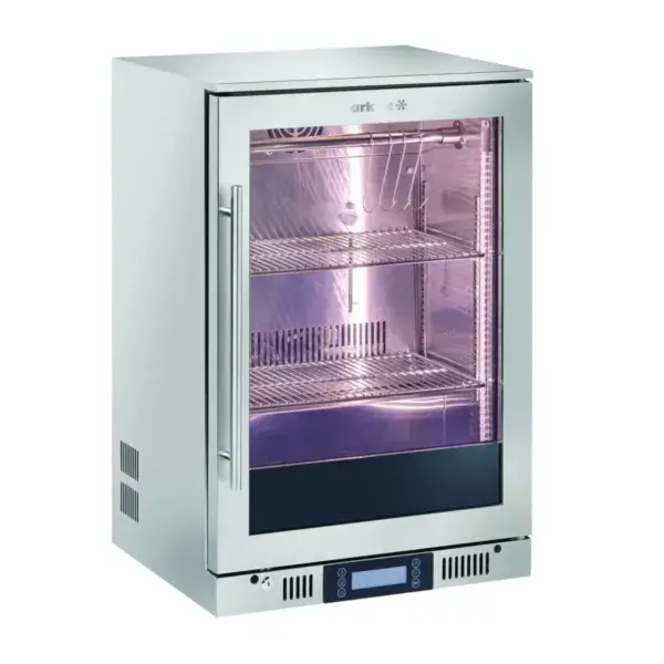 Populair Hendi Dry aging kast Arktic 126L 600x545x900mm 230V RVS zilver