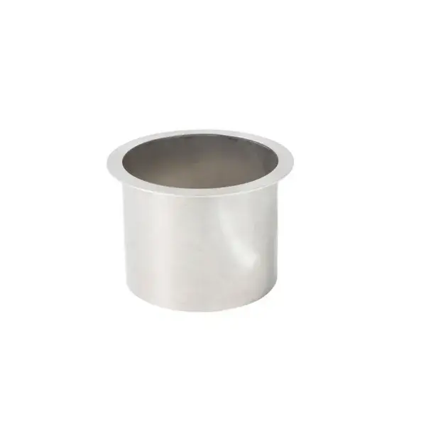 Rvs afvalkoker rond - �150mmx125mm - met vlakke flens 15mm - �180mm Populair