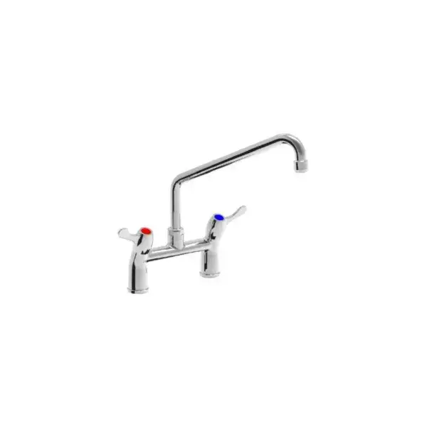 Dubbelgats mengkraan - kwartslagbediening - tafelmodel - 250mm Superprijs