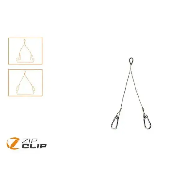 Beperkt Aanbod Y-systeem - musketon - 300mm - belasting 50kg - 10pce/pck