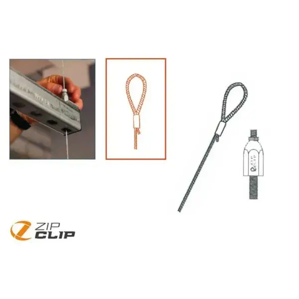 Strut-lock standaard kabelophangsysteem - 3mtr - belasting 90kg - 10pce/pck Fabrieksprijs