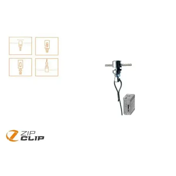 Gratis Retour Zip-grip verticaal ophangsysteem - 4mtr - belasting 35kg - 10pce/pck