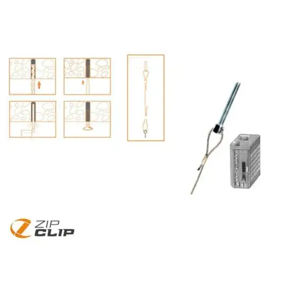 Thread-it m6x45mm ophangsysteem - 3mtr - belasting 50kg - 10pce/pck Beperkte Voorraad