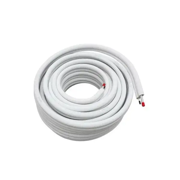 Geisoleerde aluminium leiding 1/4'+3/8' - brandklasse b-s1-d0 - 30mtr/rol Direct Verzonden