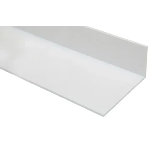 L-vormig pvc montageprof. - 40x40x1.2mm - 4mtr/lng - recup materiaal Beperkt Aanbod