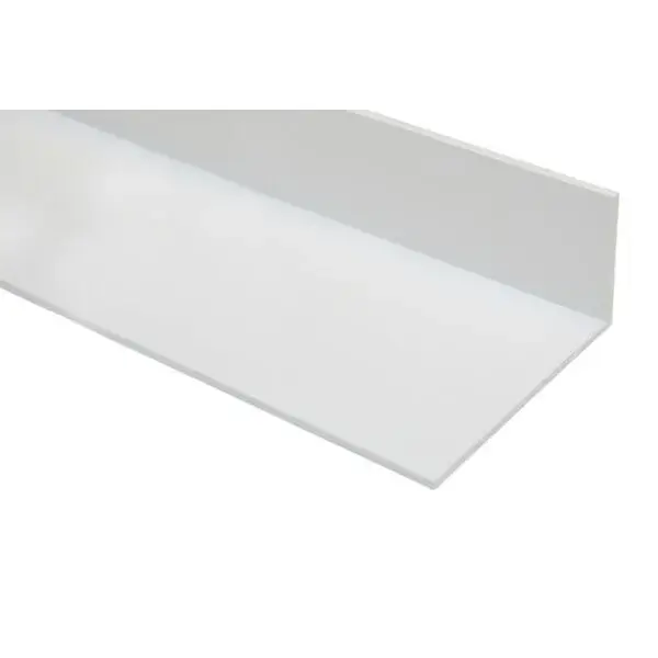 L-vormig pvc montageprof. - 30x30x1mm - 4mtr/lng - recup materiaal Shop Nu