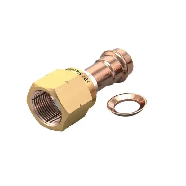 Herbruikbare flare koppeling 1/2' - ms wartel en koperen ring - 2pce/pck Alleen Vandaag