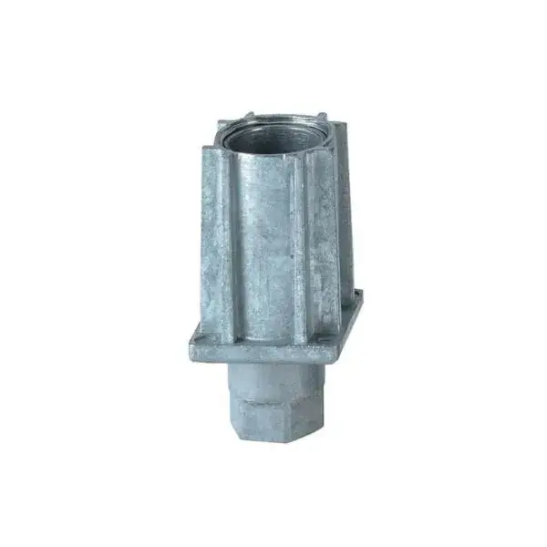 Inbuisvoet 35x35mm - zamac naturel Seizoensaanbieding