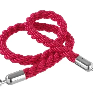 Tijdelijk Beschikbaar Afzetkoord, Hendi, Rood Met Gepolijste Haak, Rood, (l)1500mm