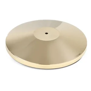 Lage Prijs Afzetpaal met goudkleurige afwerking, HENDI, bodemplaat, ⌀360x(H)65mm