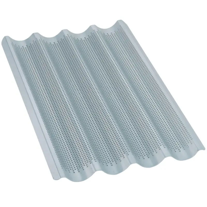 Must-Have Bakplaat GN 1/1 Voor Stokbrood, Geperforeerd In Aluminium