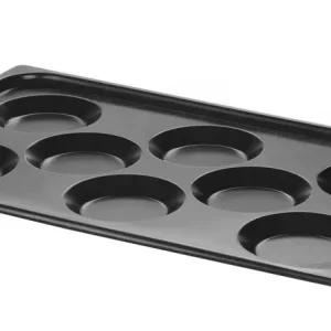 Bakplaat voor eieren, met anti-aanbak coating CONVECTOMAT EGGPLATE, HENDI, GN 1/1, Zwart, 530x325x(H)26mm Betrouwbaar