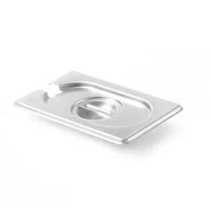 Gratis Retour Deksel Voor GN Containers Met Lepeluitsparing, Hendi, Kitchen Line, GN 1/9, 176x108mm