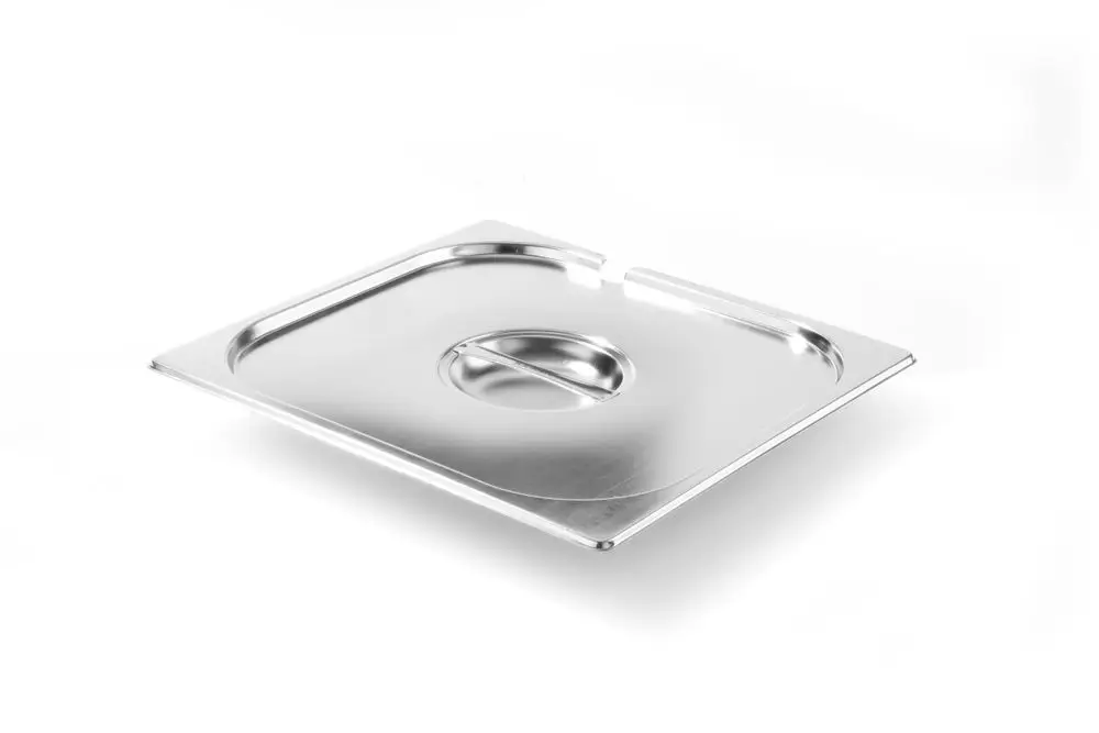 Koopje Deksel Voor GN Containers Met Lepeluitsparing, Hendi, Kitchen Line, GN 2/3, 354x325mm