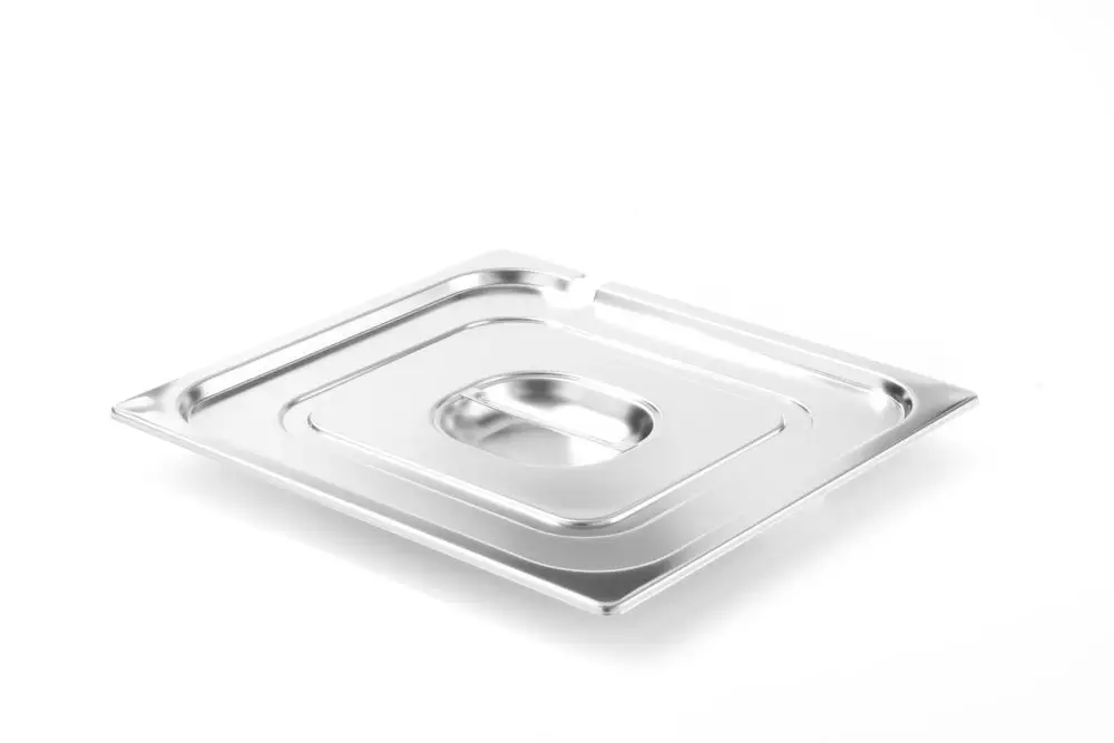 Speciale Aanbieding Deksel Voor GN Containers Met Lepeluitsparing, Hendi, Profi Line, GN 2/3, 354x325mm