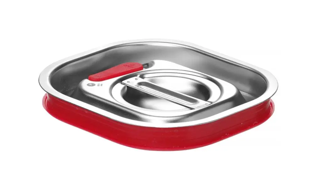 Deksel Voor GN Containers Met Siliconenrand, Hendi, Kitchen Line, 156x142mm Snelle Levering