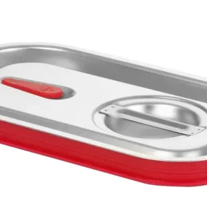 Deksel Voor GN Containers Met Siliconenrand, Hendi, Kitchen Line, GN 1/4, 265x162mm Alleen Vandaag