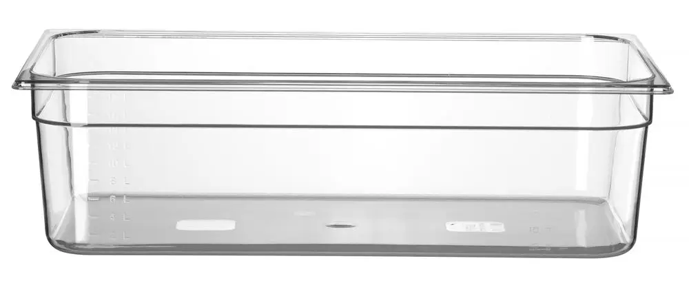 Container GN 1/1 Polycarbonaat, Hendi, Profi Line, GN 1/1, 21L, Transparant, 530x325x(h)150mm Laatste Versie