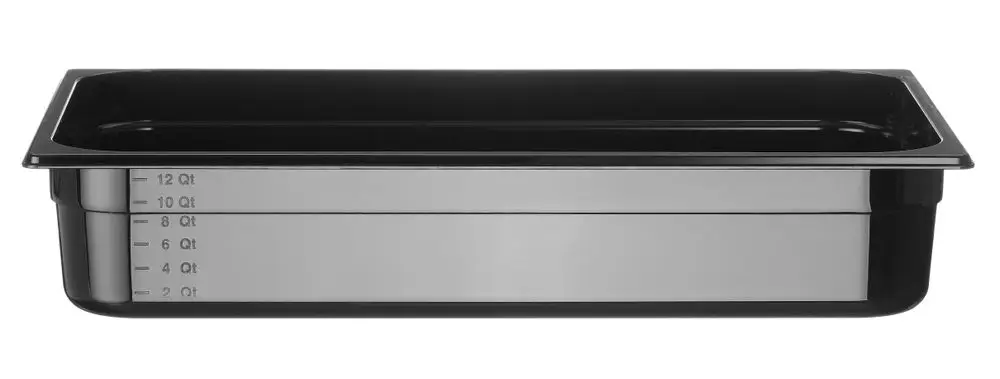 Container GN 1/1 Zwart Polycarbonaat, Hendi, Profi Line, GN 1/1, 14L, Zwart, 530x325x(h)100mm Aanbieding