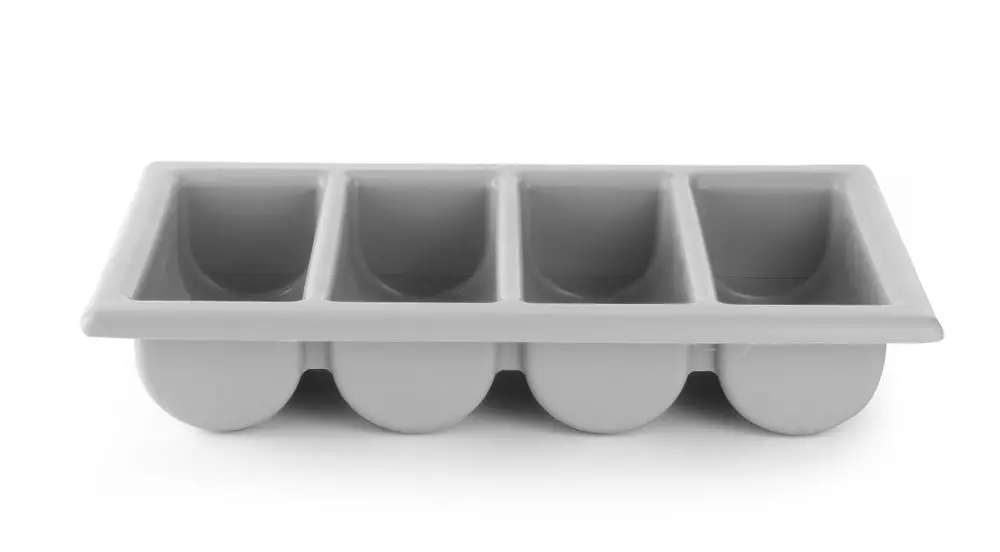 Direct Beschikbaar Bestekbak, Hendi, Lichtgrijs, 530x325x(h)100mm