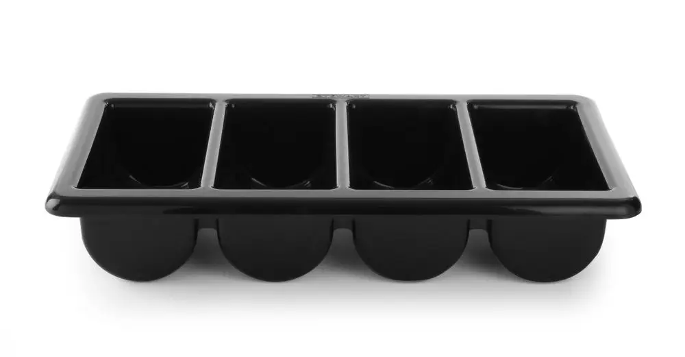 Laatste Versie Bestekbak, Hendi, Zwart, 530x325x(h)100mm