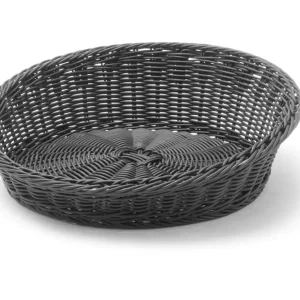 Superprijs Broodmand Rond Schuin Aflopend, Hendi, Zwart, ø370x(h)120mm