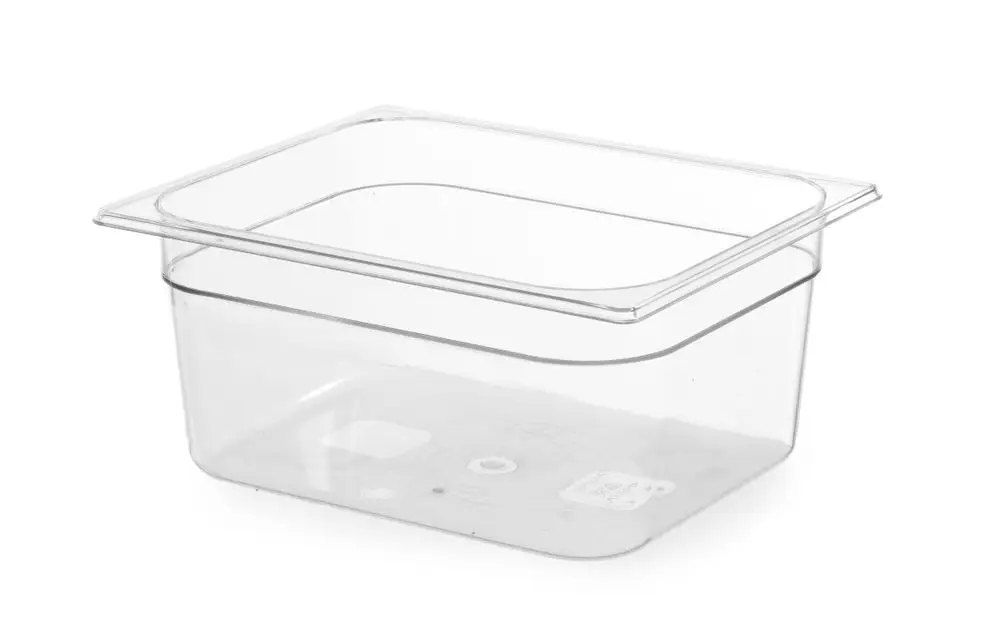 Container GN 1/2 Polycarbonaat, Hendi, Profi Line, GN 1/2, 9,5L, Transparant, 325x265x(h)150mm Premium