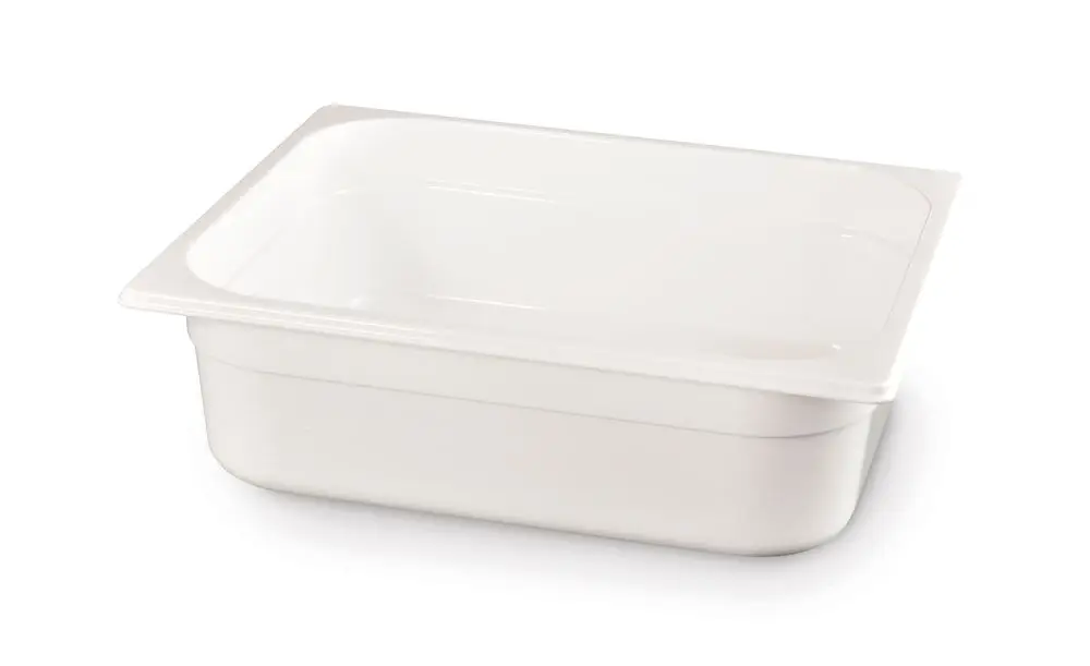 Container GN 1/2 Wit Polycarbonaat, Hendi, GN 1/2, 6,5L, Wit, 325x265x(h)100mm Hoge Kwaliteit