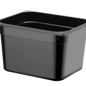 Container GN 1/2 Zwart Polycarbonaat, Hendi, Profi Line, 12,5L, Zwart, 325x265x(h)200mm Hoge Kwaliteit