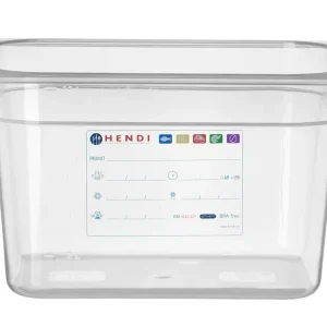 Speciale Aanbieding Container GN 1/2, Hendi, GN 1/2, 12,5L, Transparant, 325x265x(h)200mm