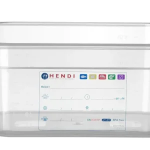 Dagaanbieding Container GN 1/2, Hendi, GN 1/2, 9,5L, Transparant, 325x265x(h)150mm