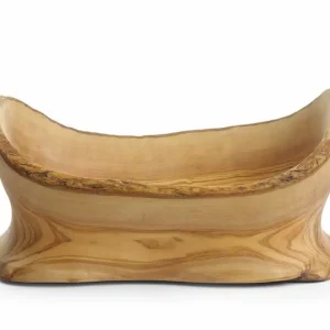 Dagaanbieding Decoratieve kom olijfhout, HENDI, 365x200x(H)290mm