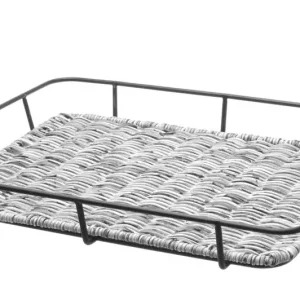 Must-Have Broodmand Met Roestvast Stalen Rand, Hendi, Lichtgrijs, 400x300x(h)50mm
