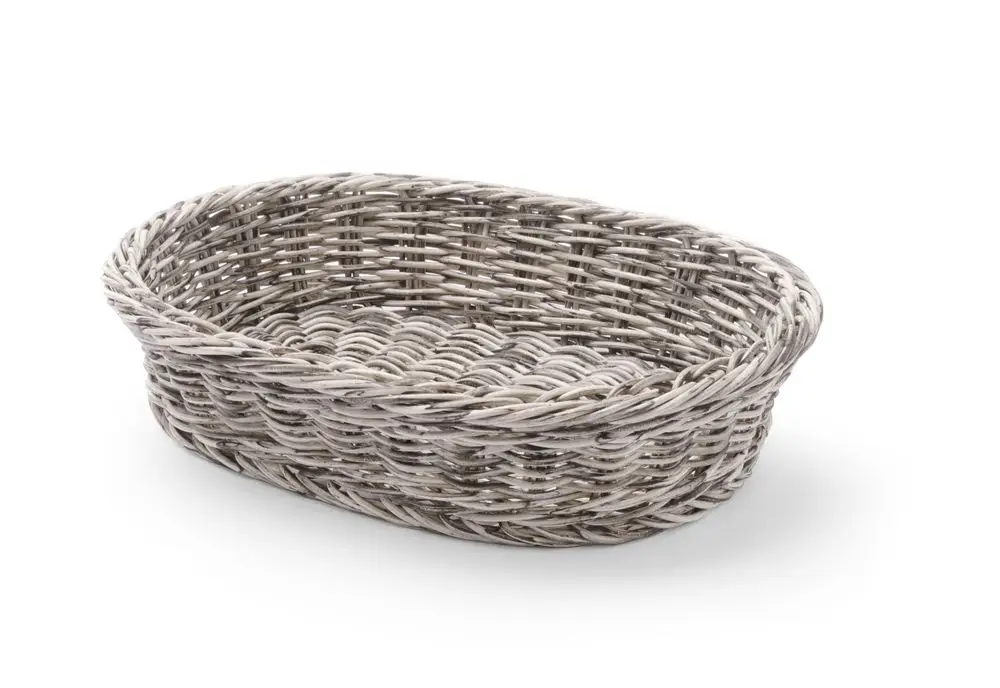 Hoge Kwaliteit Broodmand Ovaal, Hendi, Lichtgrijs, 320x230x(h)70mm