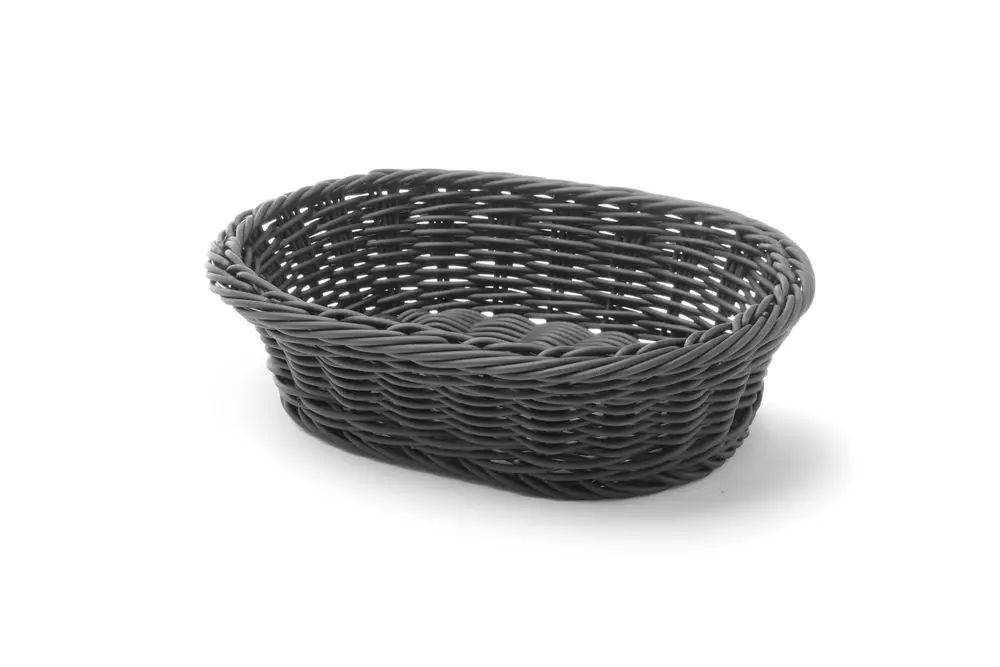 Finale Uitverkoop Broodmand Ovaal, Hendi, Zwart, 250x190x(h)65mm
