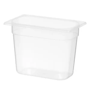 Populair Container GN 1/4 Polypropyleen, Hendi, Profi Line, GN 1/4, 5,5L, Transparant, 265x162x(h)200mm