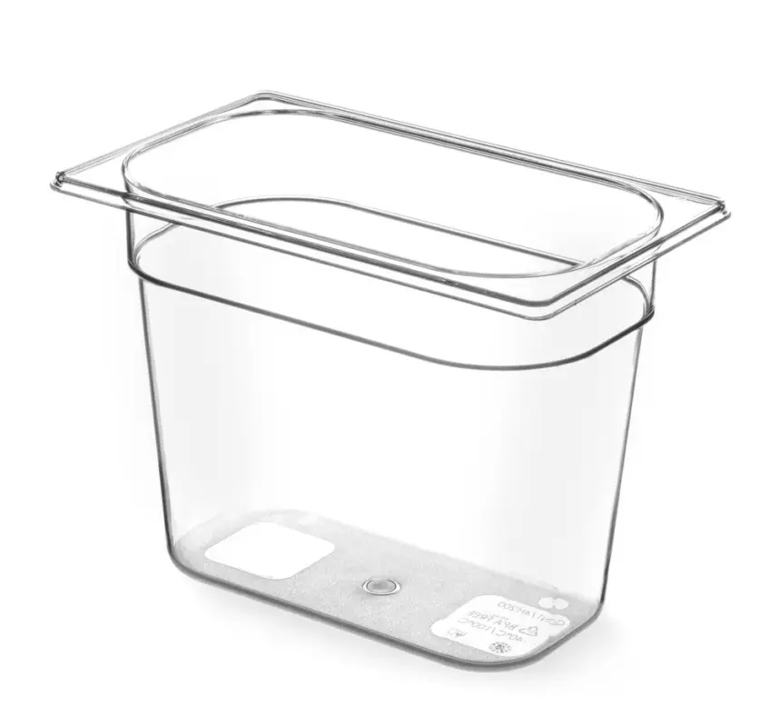 Korting Container GN 1/4 Tritan, Hendi, GN 1/4, 2,8L, Transparant, 265x162x(h)100mm
