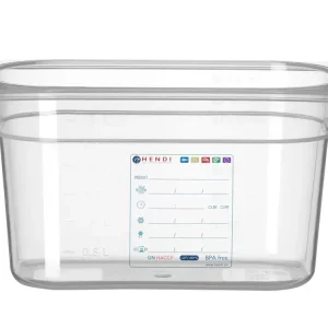 Container GN 1/4, Hendi, GN 1/4, 4L, Transparant, 265x162x(h)150mm Laatste Kans