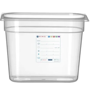 Container GN 1/4, Hendi, GN 1/4, 5,5L, Transparant, 265x162x(h)200mm Shop Nu