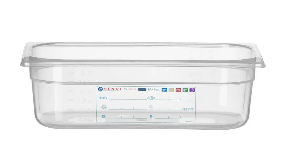 Must-Have Container GN 1/3, Hendi, GN 1/3, 4L, Transparant, 325x176x(h)100mm