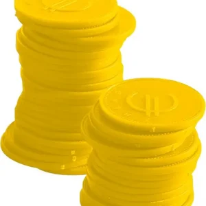 Consumptiemunten – 100 St., Bar Up, Geel, 100 St., ø25mm Favoriet