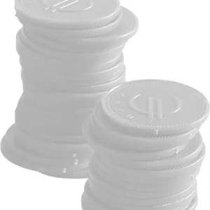 Consumptiemunten – 100 St., Bar Up, Wit, 100 St., ø25mm Speciale Aanbieding