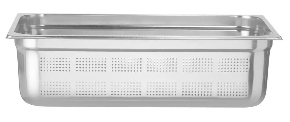 Tijdelijk Beschikbaar Container GN 1/1 Geperforeerd, Hendi, Profi Line, GN 1/1, 21L, Lichtgrijs, (h)150mm
