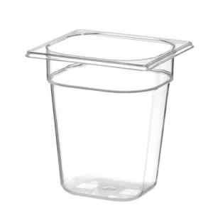 Betaalbaar Container GN 1/6 Polycarbonaat, Hendi, Profi Line, GN 1/6, 1L, Transparant, 176x162x(h)65mm