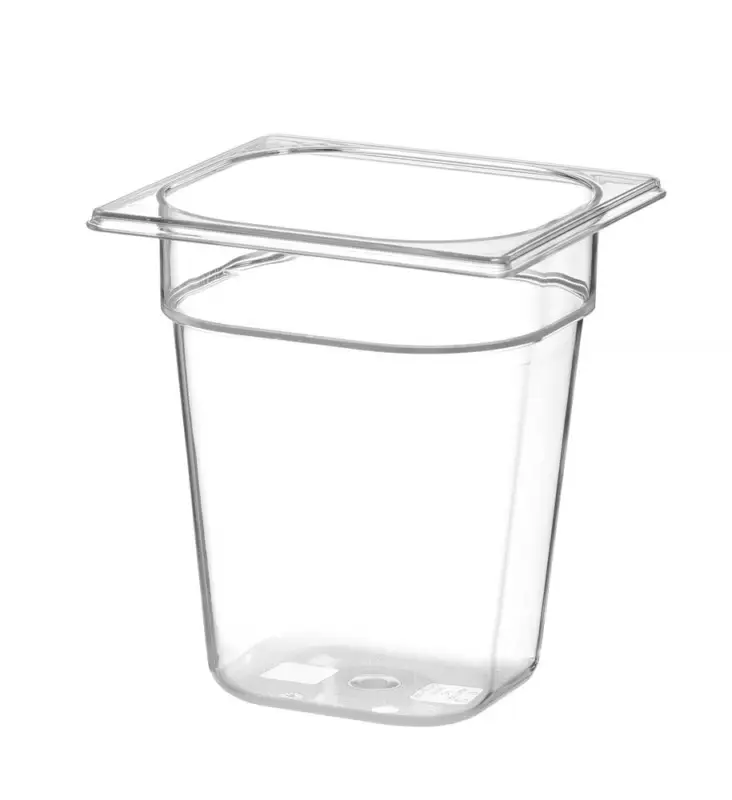 Betaalbaar Container GN 1/6 Polycarbonaat, Hendi, Profi Line, GN 1/6, 1L, Transparant, 176x162x(h)65mm