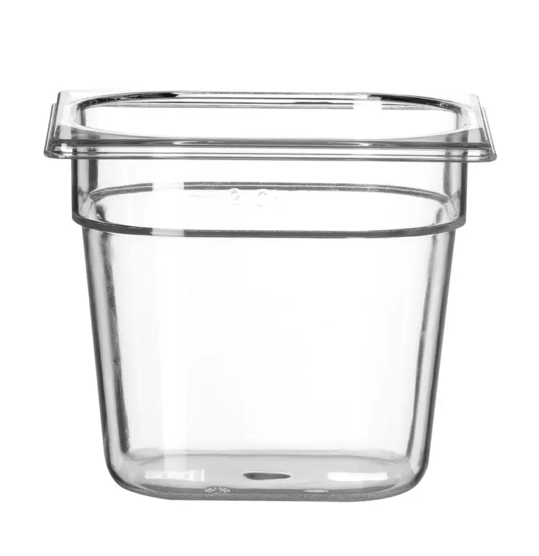 Container GN 1/6 Polycarbonaat, Hendi, Profi Line, GN 1/6, 2,4L, Transparant, 176x162x(h)150mm Direct Verzonden