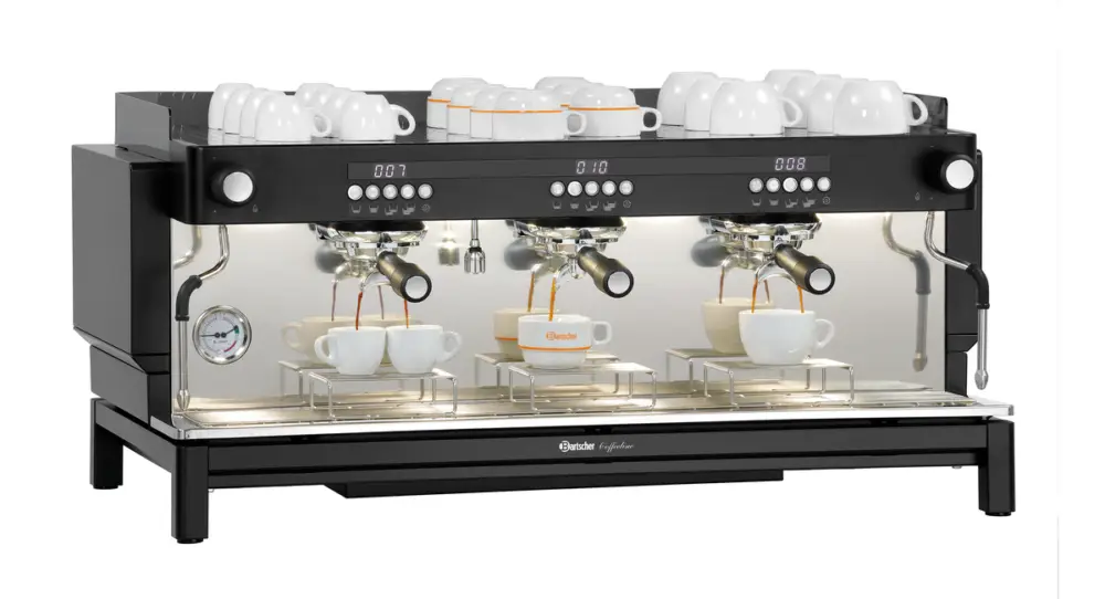 Tijdelijk Beschikbaar Bartscher Koffiemachine Coffeeline B30 | 3 Groepen | Zelfreinigend | 400V | 990x575x465mm